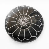 Black Moroccan pouf in Montreal & Laval