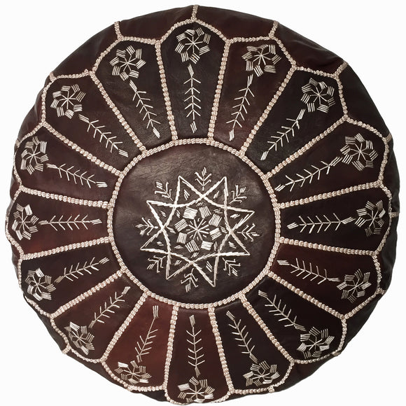 Brown Moroccan Pouf