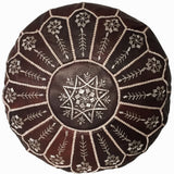 Moroccan Poufs in Brown, Ottoman, footstool, Montreal, Toronto, Vancouver, Canada
