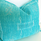 Moroccan Berber Cushion, Sabra Cactus Silk