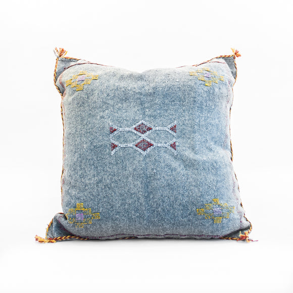 Sabra silk pillow, moroccan berber pillow