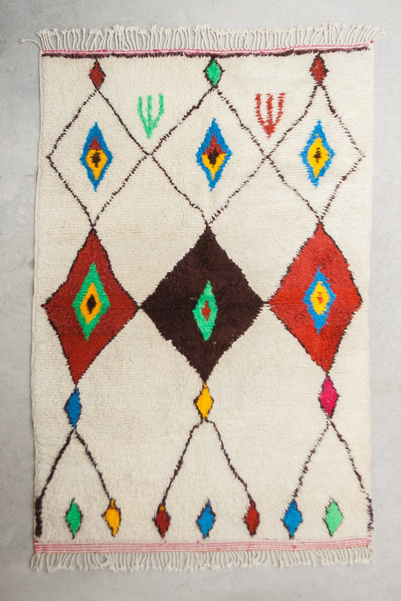 Berber rug, Moroccan Azilal rug