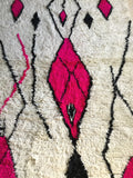Fushia Moroccan rug, Berber kilim rug
