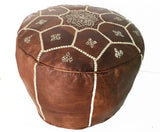 Moroccan Pouf with embroidery, Marrakech