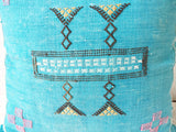 Moroccan Pillow in Blue, Kilim Pillow