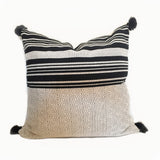 black and white pillow, Moroccan cushion Canada, handmade pillow