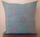 Moroccan sabra silk pillow